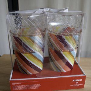 8 MISSONI Target Striped Pattern Large Tumblers